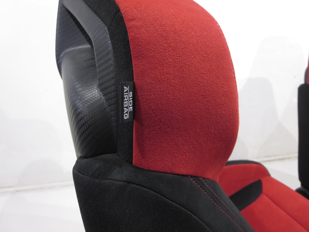 Honda Civic FK8 Type R OEM Red Black Suede Seats 2016 2017 2018 2019 2020 2021 | Picture # 13 | OEM Seats