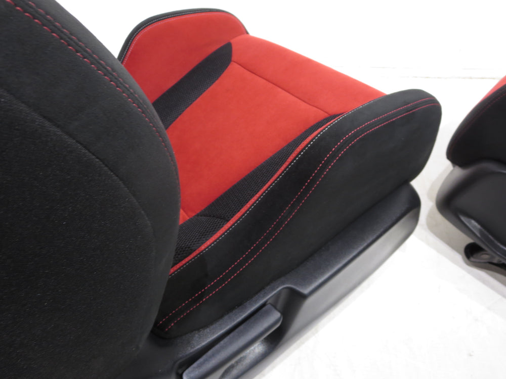 Honda Civic FK8 Type R OEM Red Black Suede Seats 2016 2017 2018 2019 2020 2021 | Picture # 16 | OEM Seats