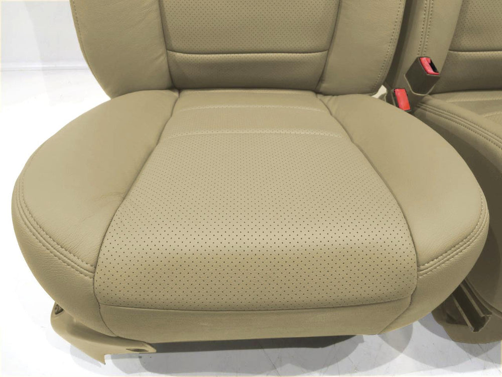 2003 - 2007 Air Conditioned Ford Super Duty F250 Tan Leather Seats #006a | Picture # 7 | OEM Seats
