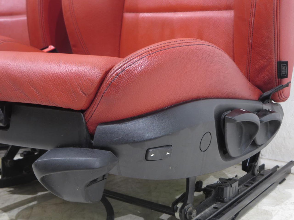 Bmw X1 Oem Coral Red Nevada Leather Sport Front Seats 2013 2014 2015 | Picture # 10 | OEM Seats