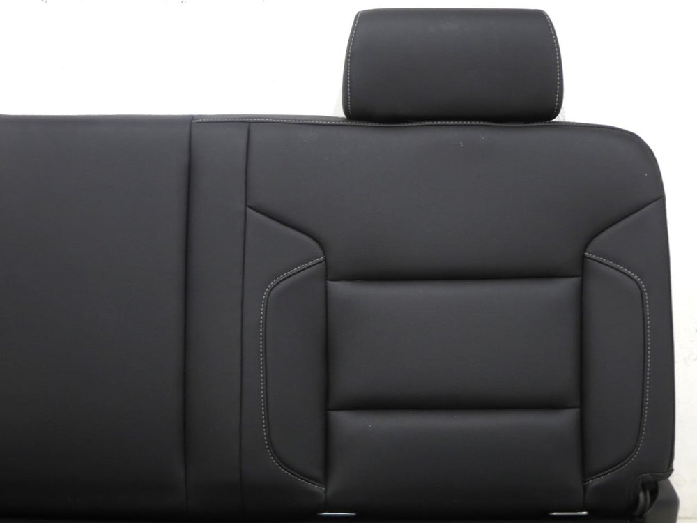 2014 - 2019 Silverado & Sierra Double Cab Rear Seat Black Leather #979980 | Picture # 6 | OEM Seats