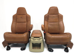 Ford Super Duty King Ranch Front Bucket Seats With Center Console 1999 2000 2001 2002 2003 2004 2005 2006 2007