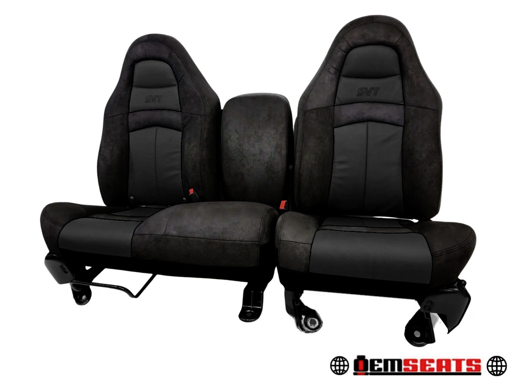New Ford F-150 F150 Svt Lightning Oem Seats Leather Unisuede 1997 1998 1999 2000 2001 2002 2003 | Picture # 3 | OEM Seats