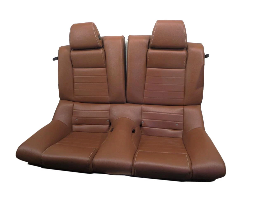 2010 - 2014 Ford Mustang Coupe Rear Seat Tan Saddle Leather #4761k | Picture # 1 | OEM Seats